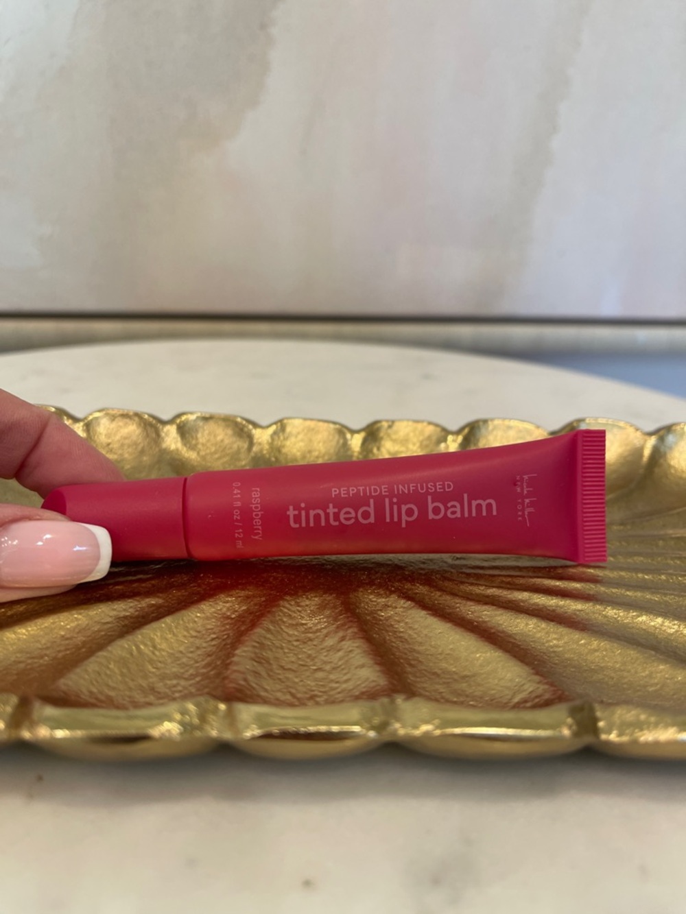 NWOT Nicole Miller Tinted Lip Balm - Raspberry Pink